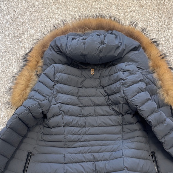 Mackage Grey Puffer Jacket with Brown Fur Trim XS - Picture 5 of 5